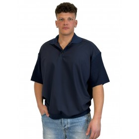 DARK LABEL POLO IN LANA DRKM852 BLU NAVY - abbigliamento - DARK LABEL