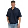 DARK LABEL POLO IN LANA DRKM852 BLU NAVY - abbigliamento - DARK LABEL