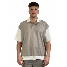 DARK LABEL POLO IN LANA DRKM852 BEIGE - abbigliamento - DARK LABEL