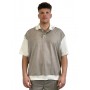 DARK LABEL POLO IN LANA DRKM852 BEIGE - abbigliamento - DARK LABEL