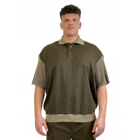 DARK LABEL POLO IN LANA DRKM852 MILITATE - abbigliamento - DARK LABEL