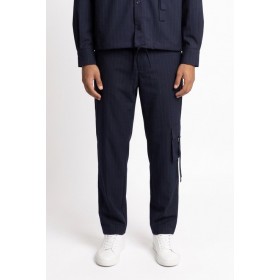 DARK LABEL PANTALONE GESSATO DRKP164 BLU - abbigliamento - DARK LABEL