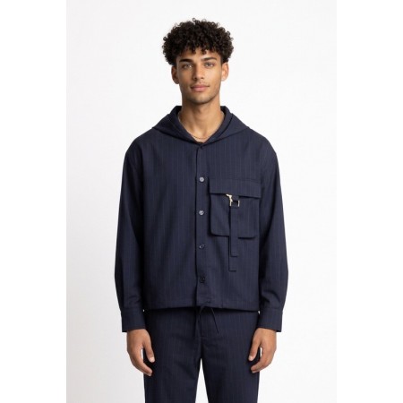 DARK LABEL GIACCA GESSATA DRKG651 BLU - abbigliamento - DARK LABEL