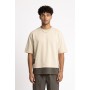 DARK LABEL T SHIRT DRKM839 BEIGE/PIOMBO - abbigliamento - DARK LABEL