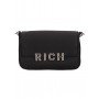 RICHMOND SHOULDER BAG BLACK/SILVER RWA24085BO - Borse - richmond