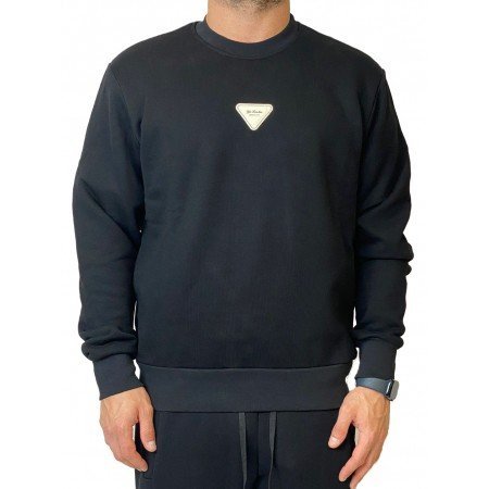 YES LONDON FELPA NERA XMF3951 - Felpe - YES LONDON