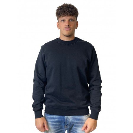 YES LONDON FELPA NERA XMF3920 - Felpe - YES LONDON