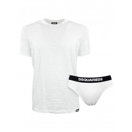 DSQUARED T-SHIRT+SLIP D9H135510 100 - Intimo - DSQUARED