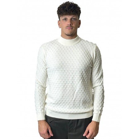 DIKTAT MAGLIA DK77079 BIANCA - Maglieria - DIKTAT