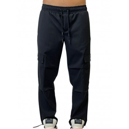 YES LONDON CARGO NERO XP3277 - Pantaloni - YES LONDON