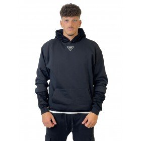 YES LONDON FELPA NERA XMF3925 - Felpe - YES LONDON