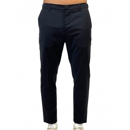 PRIME PANTALONE FRESCO LANA NERO AG2404 - Pantaloni - PRIME