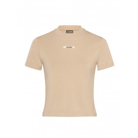 JACQUEMUS LE TSHIRT GROS GRAIN BEIGE 2 - Maglieria - JACQUEMUS