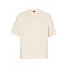 JACQUEMUS LE TSHIRT TYPO LIGHT BEIGE - Maglieria - JACQUEMUS JACQUEMUS LE TSHIRT TYPO LIGHT BEIGE - Maglieria - JACQUEMUS