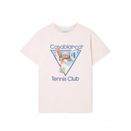 CASABLANCA LA JOUEUSE PINK T-SHIRT - Maglieria - CASABLANCA