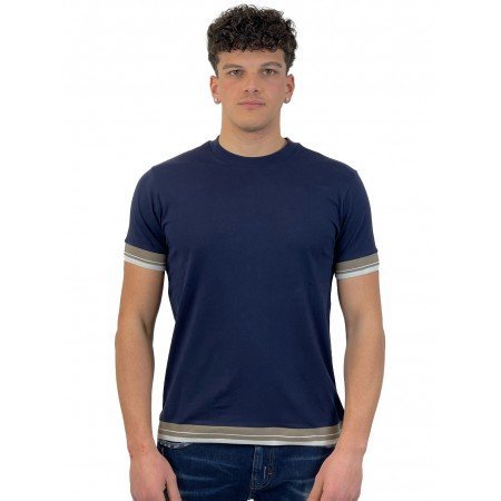 SEINSE T-SHIRT NAVY TE2944SS - Maglieria - SEINSE