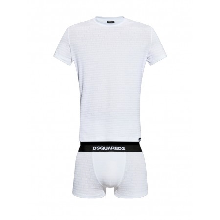 DSQUARED T-SHIRT+BOXER D9H145510 100 - Intimo - DSQUARED