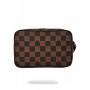 SPRAYGROUND POCHETTE PEEKING CHARACTER CHECK TOILETRY - BORSA - sprayground