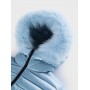 REFRIGIWEAR LONG MEAD FUR JACKET W98118 RA0035 DUSTY BLUE - GIUBBINO - REFRIGIWEAR