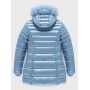 REFRIGIWEAR LONG MEAD FUR JACKET W98118 RA0035 DUSTY BLUE - GIUBBINO - REFRIGIWEAR