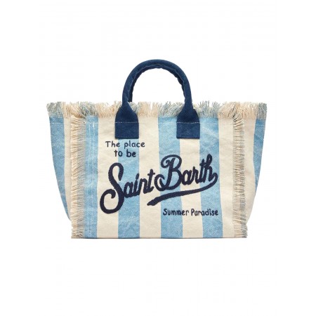 MC2 SAINT BARTH BORSA IN CANVAS COL0001 / 03300H azzurro - Borse - MC2 SAINT BARTH