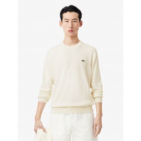 LACOSTE PULLOVER AH0128 00 70V BIANCO - PULLOVER - LACOSTE