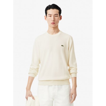 LACOSTE PULLOVER AH0128 00 70V BIANCO - PULLOVER - LACOSTE
