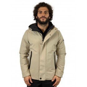 HESKIMO SHORT PARKA TECH BONDED HE9440017 BEIGE - abbigliamento - HèSKIMO