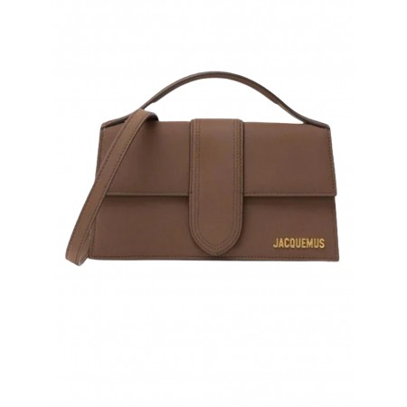 JACQUEMUS LE GRAND BAMBINO NABUK DARK BROWN - Borse - JACQUEMUS