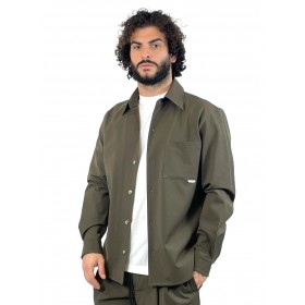 YES LONDON CAMICIA FRESCO LANA XCM7211 VERDE - camicia - YES LONDON