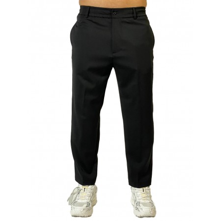 YES LONDON PANTALONE TOKYO NERO XP3344 - Pantaloni - YES LONDON