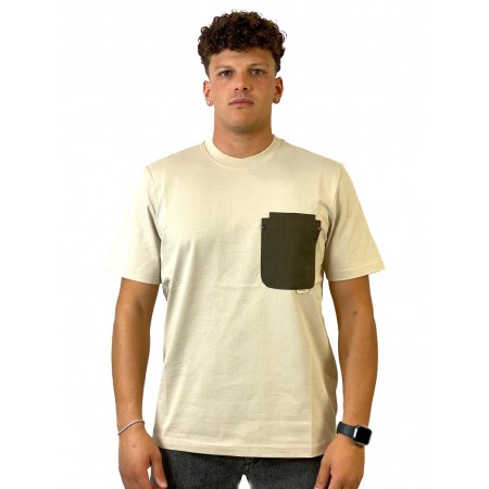 YES LONDON T-SHIRT BEIGE XM4223 - Maglieria - YES LONDON