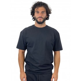 YES LONDON T-SHIRT NERA XM4216 - Maglieria - YES LONDON