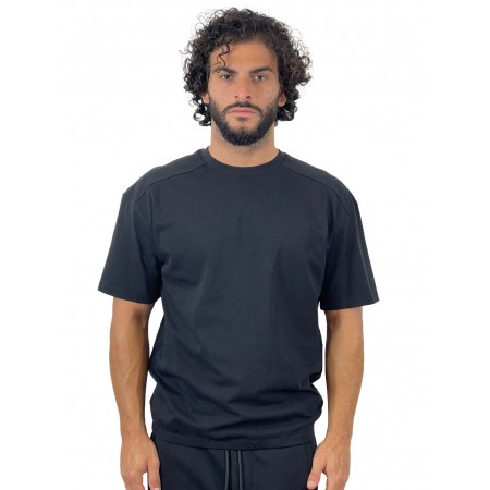 YES LONDON T-SHIRT NERA XM4216 - Maglieria - YES LONDON