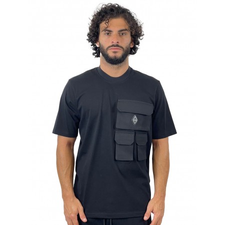 YES LONDON T-SHIRT NERO/NERO XM4208 - Maglieria - YES LONDON