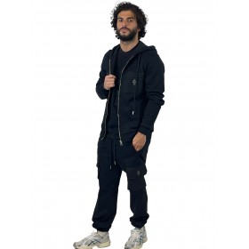 YES LONDON FELPA NERA XMF3959 - Felpe - YES LONDON