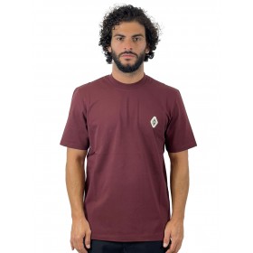 YES LONDON T-SHIRT BORDEAUX XM4218 - Maglieria - YES LONDON