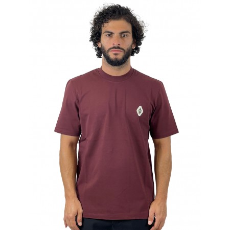 YES LONDON T-SHIRT BORDEAUX XM4218 - Maglieria - YES LONDON