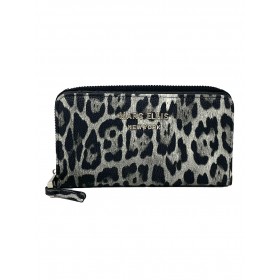 MARC ELLIS JULIA LEO WALLET BLACK/LEO - Portafogli - MARC ELLIS