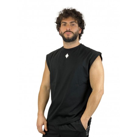 COUNTY OF MILAN BY MARCELO BURLON CANOTTA S6CMMATH098 BLACK - abbigliamento - COUNTY OF MILAN