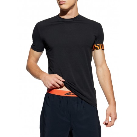 DSQUARED T-SHIRT D9M3S5980 NERO/ARANCIO - Intimo - DSQUARED