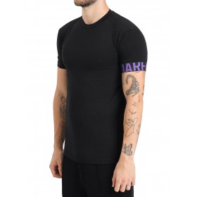 DSQUARED T-SHIRT D9M3S5980 NERO/VIOLA - Intimo - DSQUARED